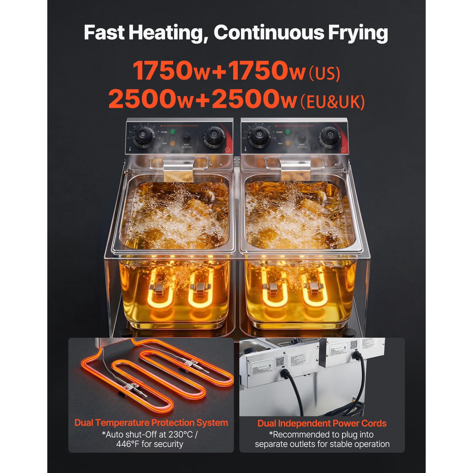 Ticari Elektrikli Fritöz 3500W - Countertop Deep Fryer With Timer incelemesi ve fiyatı