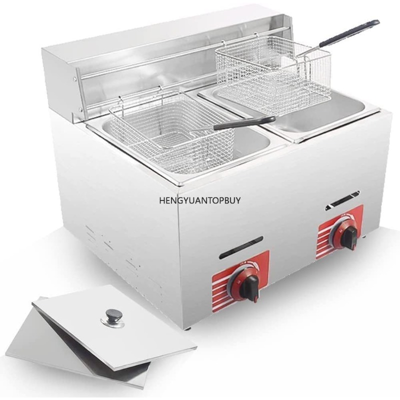 8L Sepetli ve Kapaklı Ticari L - Commercial Gas Deep Fryer Propane incelemesi ve fiyatı